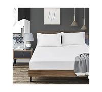 PAHION Drap-Housse pour Matelas Protege Matelas Épais 1/2 Personnes Bonnet 45CM Drap de lit Drap Housse Single Double Twin Full Queen Super King (Color : White, Size : 200x200+45 cm)