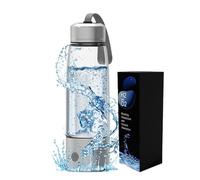 PAHION Gourde Riche en Hydrogène 460ML Portable, Générateur Ioniseur avec Technologie Membranaire, 3min 1200-1400PPB, Améliore La Qualité De L’Eau Alcaline pour Maison, Bureau Et Voyages