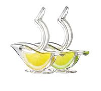PAHION Presse-Citron Portable Presse-Chaux Manuel Acrylique Presse-Citron Transparent pour Presser Le Jus De Citron Extracteur À Main Max Extraction pour Orange Citron & Grenade (Size : 2pcs)