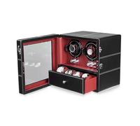 PAHION Remontoir Automatique pour Montres Boîte De Rangement pour Montres avec Extérieur en Cuir, Coussins Souples Et Flexibles Et Moteur Japonais Silencieux pour Montr pour Hommes Et Femmes