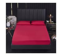 PAHION Waterproof Fitted Sheet Ultra Soft Breathable Dust Proof Mattress Protector 30-46cm Deep Pocket TPU Safe Bed Linen for Twin Full Queen King Single Double 1 Piece