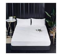 PAHION Waterproof Fitted Sheet Ultra Soft Breathable Dust Proof Mattress Protector 30-46cm Deep Pocket TPU Safe Bed Linen for Twin Full Queen King Single Double 1 Piece