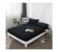 PAHION Waterproof Fitted Sheet Ultra Soft Breathable Dust Proof Mattress Protector 30-46cm Deep Pocket TPU Safe Bed Linen for Twin Full Queen King Single Double 1 Piece