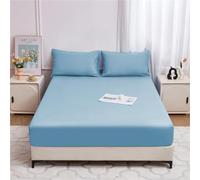 PAHION Waterproof Fitted Sheet Ultra Soft Breathable Dust Proof Mattress Protector 30-46cm Deep Pocket TPU Safe Bed Linen for Twin Full Queen King Single Double 1 Piece