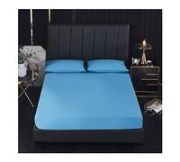 PAHION Waterproof Fitted Sheet Ultra Soft Breathable Dust Proof Mattress Protector 30-46cm Deep Pocket TPU Safe Bed Linen for Twin Full Queen King Single Double 1 Piece