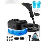 PAHTTO Nettoyeur vapeur multifonctionnel, machine de nettoyage à haute température pour usage domestique, avec écran LCD et poignée anti-brûlure, adapté au nettoyage de la maison et de la voiture