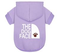 Paiaite Sweat à Capuche Violet Chaud et élégant pour Chihuahua, Sweat à imprimé « The Dog Face », vêtements pour Animaux, Manteau Tout-en-Un, Parfait pour l'hiver et Les fraîches Nuits d'été, XL