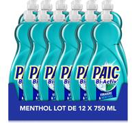 Paic Bi-Activ Liquide Vaisselle Vinaigre & Menthol, 9 L (12 x 750 ml)