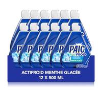 PAIC - Liquide vaisselle Actifroid Parfum Menthe - efficacité dégraissante même avec une eau à 18°C - 500ml - LOT de 12