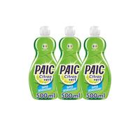PAIC - Liquide vaisselle format Mini Parfum Citron Vert- pratique et compact - efficacité dégraissante - 500ml - LOT de 3