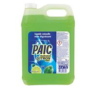 PAIC - Liquide Vaisselle Fraîcheur Citron Vert, Action Nettoyante, Dégraissante et Anti-Odeur, Format Économique, Bidon de 5L