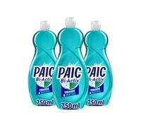 PAIC - Liquide Vaisselle Main BI-ACTIV' Vinaigre & Menthol - Nettoie - Dégraisse - Lot de 12 flacons de 750mL - Lot de 3