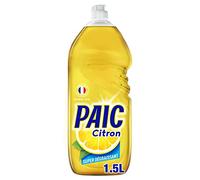 PAIC - Liquide Vaisselle Paic Citron Super Dégraissant - Nettoie - Dégraisse - Élimine les mauvaises odeurs - 1.5L