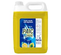 PAIC - Liquide Vaisselle Paic Citron Super Dégraissant - Nettoie - Dégraisse - Élimine les mauvaises odeurs - 5L