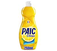 PAIC - Liquide Vaisselle Paic Citron Super Dégraissant - Nettoie - Dégraisse - Élimine les mauvaises odeurs - 750ml