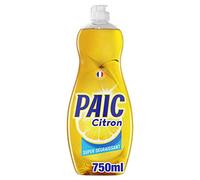 PAIC - Liquide Vaisselle Paic Citron Super dégraissant - Pour une Vaisselle Propre et Brillante - Élimine les Graisses Tenaces - Quelques Gouttes Suffisent - Flacon 750 ml