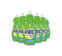 PAIC - Liquide Vaisselle Paic Citron Vert Super Dégraissant - Nettoie - Dégraisse - Élimine les mauvaises odeurs - Lot de 6 x 750 ML