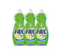 PAIC - Liquide Vaisselle Paic Citron Vert Super Dégraissant - Nettoie - Dégraisse - Élimine les mauvaises odeurs - Lot de 3 x 750 ML