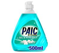 PAIC - Liquide Vaisselle Paic Extrême Sels & Minéraux Désincrustant - Pour une Vaisselle Propre et Brillante - Élimine les Graisses les Plus Tenaces - Quelques Gouttes Suffisent - Flacon 500 ml