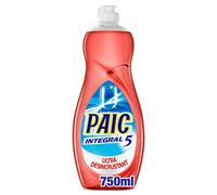 PAIC - Liquide Vaisselle Paic Integral 5 Maxi Brillance - Pour une Vaisselle Propre et Brillante - Élimine les Graisses Tenaces - Quelques Gouttes Suffisent - Flacon 750 ml - Lot de 4