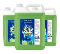 Paic Liquide Vaisselle - Super dégraissant - Anti-odeurs - Concentré - Parfum citron vert - 5L - Lot de 3