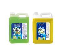 PAIC - Pack découverte Liquide Vaisselle Citron & Citron vert Super Dégraissant - Nettoie - Dégraisse - Élimine les mauvaises odeurs - Lot de 2x5L