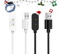 Paicreate 2 Pack Chargeur Compatible avec Xplora X5/X4 Play Kids Câble de Charge USB Magnétique de Réinitialisation Câble de Remplacement pour X5 Play/Xplora 4 Montre Connectée - Noir et Blanc