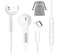 Paicreate Casque Intra-auriculaire avec Fil Interface USB-C avec Microphone Technologie d'Isolation Acoustique Bonne Compatibilité Adapté pour Téléphone Tablette et Ordinateur