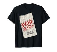 Paid in Full John 19:30 Christian - Timbre reçu Croix T-Shirt
