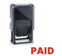 Paid Stamp Tampon encreur auto-encreur Rouge 24 x 7 mm