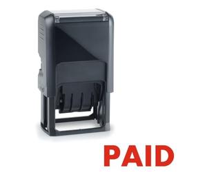 Paid Stamp Tampon encreur auto-encreur Rouge 24 x 7 mm