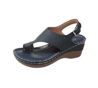 PAIDAXING Tongs orthopédiques confortables à faible compensation pour femme avec fasciite plantaire, soutien de la voûte plantaire, bout pincé, chaussures d'été en plein air, plage, marche avec