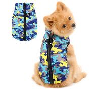 PAIDEFUL Vêtements pour petits chiens, garçons et filles, gilet avec anneau en D, harnais pour chiot, manteau rembourré résistant à l'eau pour chihuahua, yorkshire