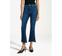 Paige Paige Blue Claudine Crop Raw Hem Straight Jeans