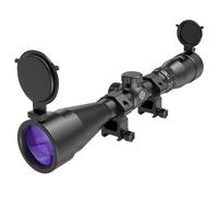 Paike Lunette de visée 3-9x40, lentille Violette spéciale avec Couvercle Rabattable, portée de Chasse avec Monture de 20mm