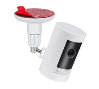 PAIKIUU 1 support mural adhésif pour caméra sans perçage, support de montage pour caméra de surveillance Arlo Ring - Réglable à 360 degrés - Sans vis - Blanc