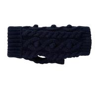 PAIKKA Chiens Chandail Tricoté Fait Main Tricot Pull Bleu Marine, Chaud &