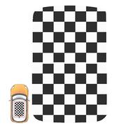 Paileco Autocollant en vinyle pour toit ouvrant automobile R50 R53 (1 lot de 2 pièces, carreaux, vinyle)