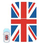 Paileco Autocollant en vinyle pour toit ouvrant automobile R50 R53 (1 lot de 2 pièces, drapeau Union Jack, vinyle)