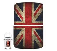 Paileco Autocollant en vinyle pour toit ouvrant automobile R50 R53 (1 lot de 2 pièces, drapeau Union Jack Grunge, Vinyl)