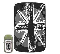 Paileco Lot de 2 autocollants en vinyle pour toit ouvrant automobile R55 R56 (1 jeu de 2 pièces, drapeau de cric gris encreur, vinyle)