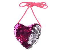 Pailettett- Sirène Sacs à Main Mignon Sac Messager pour Filles Portefeuille Mini Kinze Femmes Enfants Sacs à Dos Animaux, Rose, Einheitsgröße