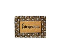 Douceur d'intérieur - Paillason en fibre de coco Bienvenue - 60 x 40 Cm - Marron et noir - Douceur d'intérieur Marron G