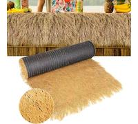 Paillasse pour pergola chaume artificiel en roulea Toit en paille artificielle pour Décoration de clôture de jardin et Décoration de bar(1x17m(3.2ftx55.7ft))