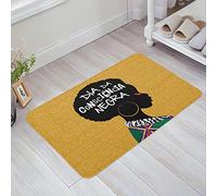 Paillasson 40X60Cm, Journée De L'Histoire des Noirs Afro-Américains Mois du Parti Afro-Américain Tapi D'Entrée Durable Tapis De Porte pour Couloir Intérieur Porte D'Entrée