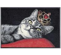 Paillasson 50x75 tissé motif animaux ROYAL CAT rouge