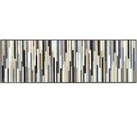 Paillasson 60x180 tissé motif géométrique MIKABO naturel