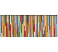 Paillasson 60x180 tissé motif géométrique MIKATRI multicolore