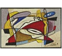 Paillasson 75x120 tissé motif abstrait STEADY multicolore