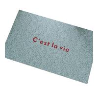 Paillasson à poils bouclés en PVC avec envers antidérapant pour entrée intérieure et extérieure, piège efficacement la saleté et la poussière, fonction de séchage, utilisation intérieure et extérieure